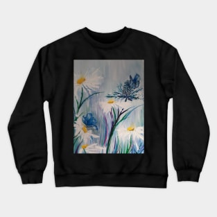 Daisies and butterflies, a new beginning ....... Crewneck Sweatshirt